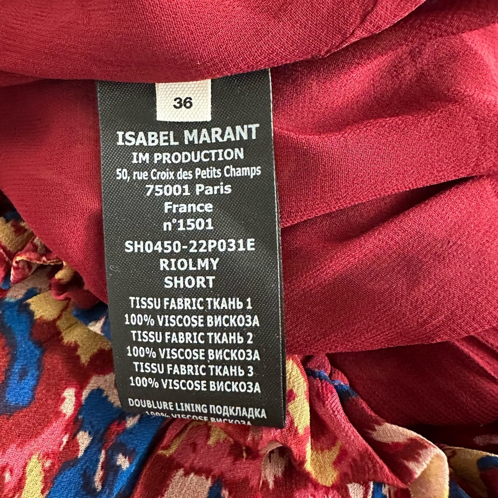 Isabel Marant Étoile Riolmy Abstract Patterned Mini Shorts - Picture 13 of 14